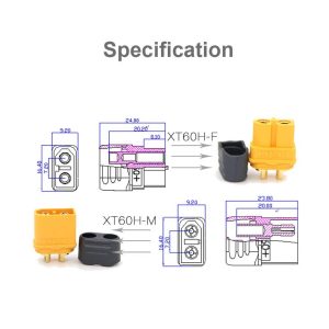 Giắc cắm pin Amass XT60 XT60H Jack cắm pin lipo
