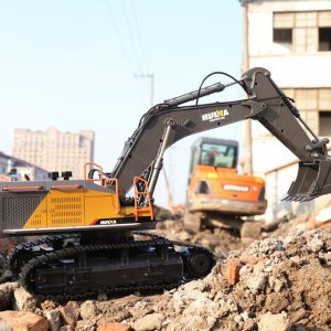 Mô hình máy xúc Huina 1592 điều khiển từ xa Cần cẩu, Xe công trình xây dựng, xe cuốc hulna