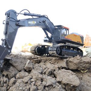 Mô hình máy xúc Huina 1592 điều khiển từ xa Cần cẩu, Xe công trình xây dựng, xe cuốc hulna