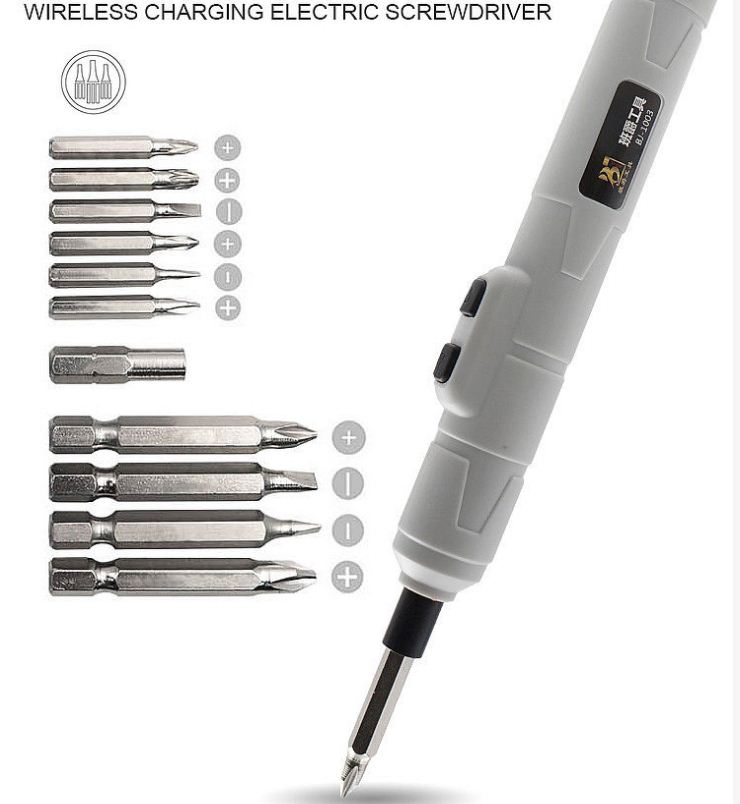 Máy vặn vít mini cầm tay 2 chiều dùng pin sạc sửa laptop máy tính