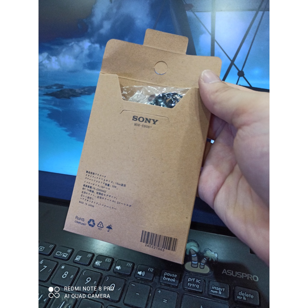 Tai nghe có dây Sony E808+ bản nâng cấp của E808 siêu trầm Earbud Tai nghe có dây Sony E808+ bản nâng cấp của E808 siêu trầm Earbud