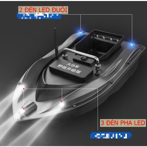 Thuyền thả thính 1 ben điều khiển từ xa 500m Pin 18000mah