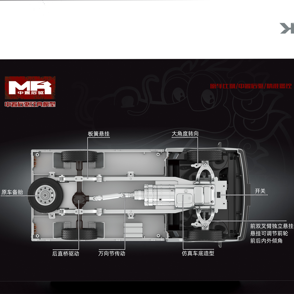 Xe công an phường điều khiển từ xa WPL D12 (10)