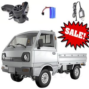 Xe công an phường điều khiển từ xa WPL D12 - Xe ô tô mô hình bán tải RC WPL D 12 (RTR) Suzuki Carry