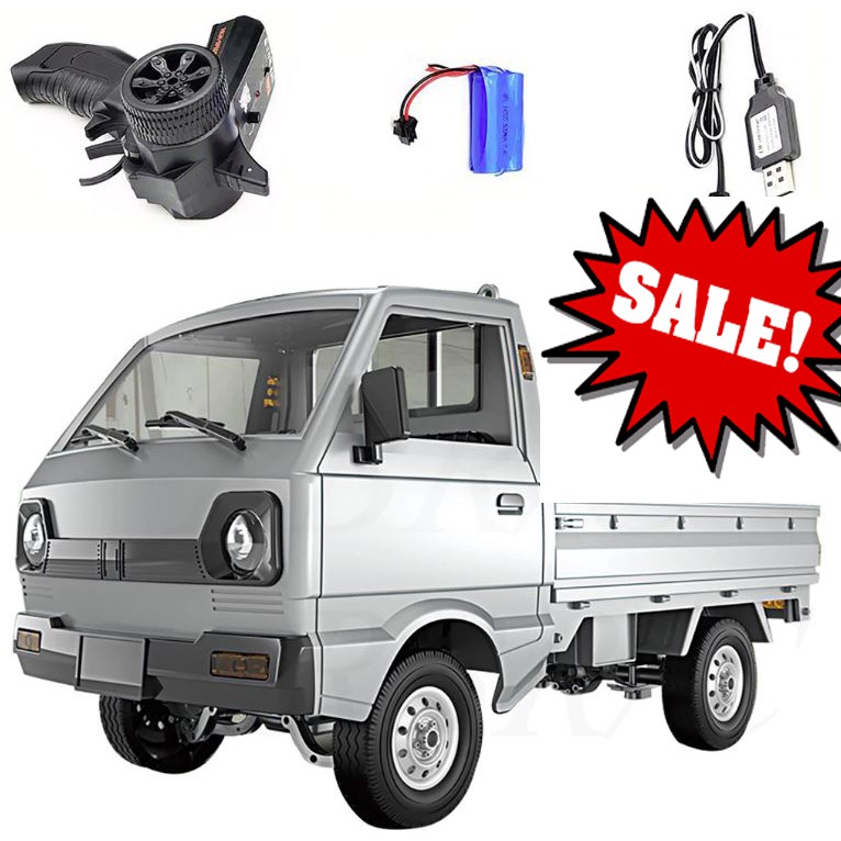 Xe công an phường điều khiển từ xa WPL D12 - Xe ô tô mô hình bán tải RC WPL D 12 (RTR) Suzuki Carry Xe công an phường điều khiển từ xa WPL D12 - Xe ô tô mô hình bán tải RC WPL D 12 (RTR) Suzuki Carry