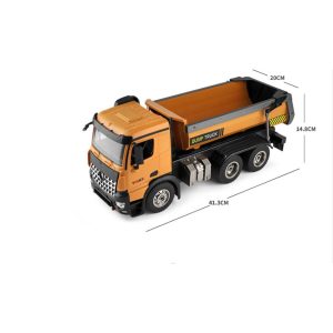 Xe ô tô tải ben điều khiển từ xa WL 14600 Mô hình xe công trình Xe ben RC 6 bánh