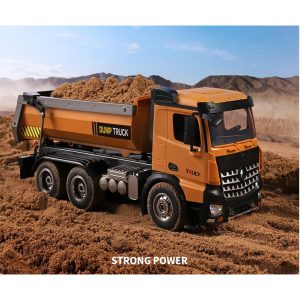 Xe ô tô tải ben điều khiển từ xa WL 14600 Mô hình xe công trình Xe ben RC 6 bánh