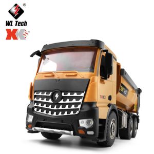 Xe ô tô tải ben điều khiển từ xa WL 14600 Mô hình xe công trình Xe ben RC 6 bánh