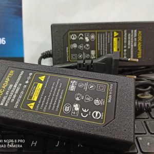 Bộ nguồn 12V-5A nhựa adapter cho đèn Led, Camera, màn hình quảng cáo, bơm, quạt 12v