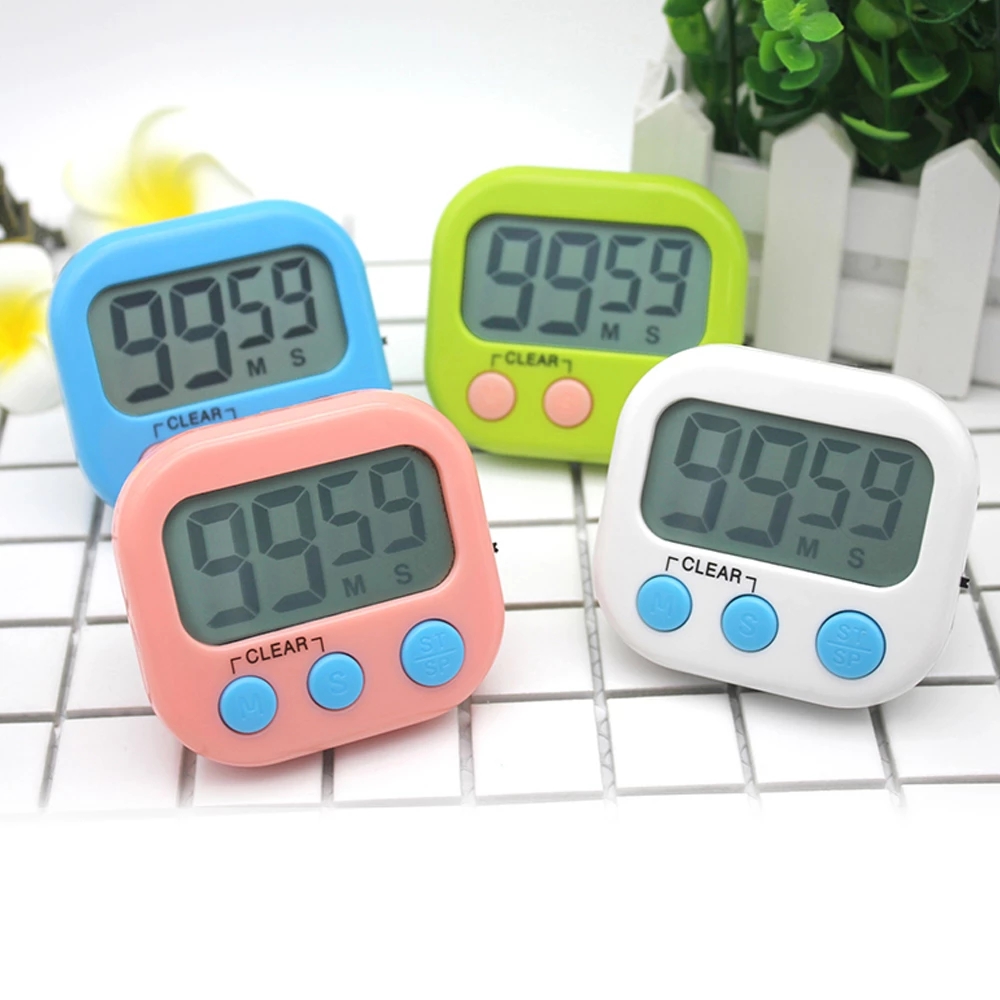 đồng hồ bấm giờ đếm ngược mini, hẹn giờ nấu ăn, báo thức, derco bàn học