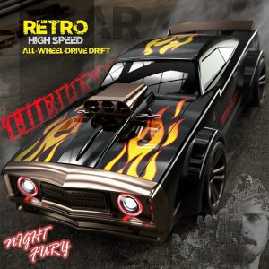 SCY 16303 Mô hình xe ô tô Drift RC Mustang Retro Muscle Car RTR