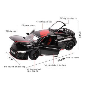 Xe Mô hình Kim Loại Audi R8 V10 tỉ lệ 124 hãng Miniauto