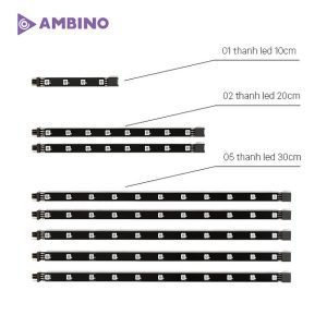 Led dán cạnh bàn Ambino Edge cho bàn 2M, điều khiển qua ứng dụng Adrilight
