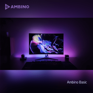 Bộ đèn LED Ambino phần mềm Tiếng Việt dán màn hình 23 - 27 inch chính hãng siêu sáng, thông minh, độ nhạy chuẩn