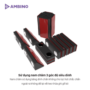 Bộ đèn LED Ambino phần mềm Tiếng Việt dán màn hình 23 - 27 inch chính hãng siêu sáng, thông minh, độ nhạy chuẩn