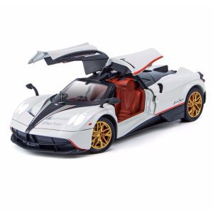 Mô hình xe Pagani Huayra Roadster 124 Chezhi vỏ kim loại mở được cửa, cốp, có còi đèn và âm thanh
