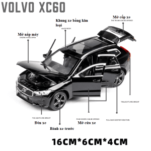 Mô hình xe Volvo XC 60 1/32 JACKIEKIM vỏ hợp kim