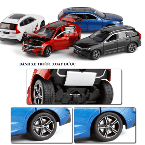 Mô hình xe Volvo XC 60 1/32 JACKIEKIM vỏ hợp kim