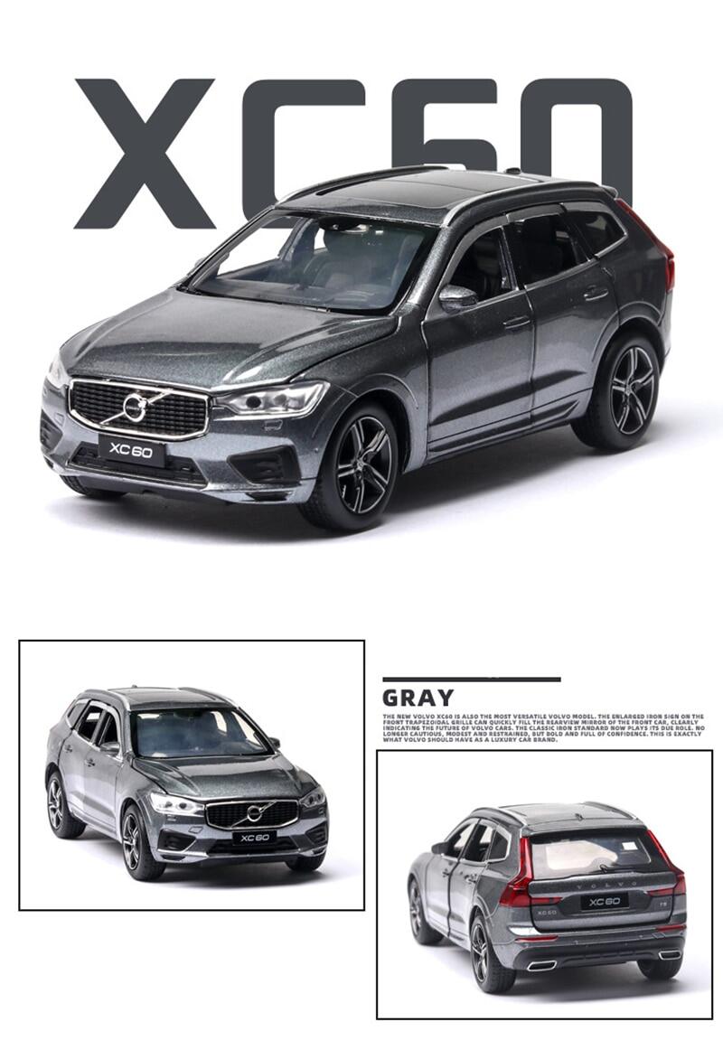 Mô hình xe Volvo XC 60 1/32 JACKIEKIM vỏ hợp kim