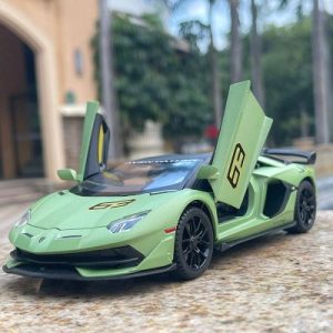 Xe mô hình Lamborghini Aventador SVJ 63 124 hãng Miniauto vỏ hợp kim, sơn tĩnh điện, đồ chơi mô hình