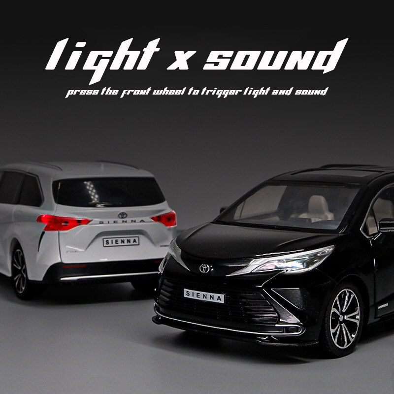 Xe mô hình ô tô Toyota Sienna 2022 vỏ kim loại (5) Xe mô hình ô tô Toyota Sienna 2022 vỏ kim loại