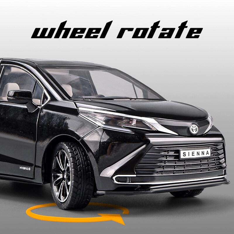 Xe mô hình ô tô Toyota Sienna 2022 vỏ kim loại (6) Xe mô hình ô tô Toyota Sienna 2022 vỏ kim loại