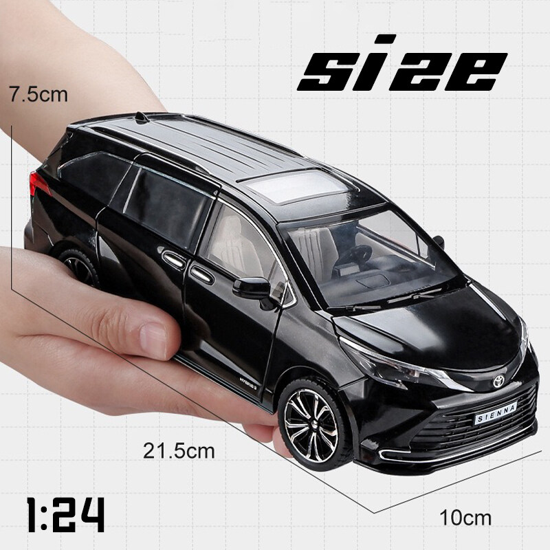 Xe mô hình ô tô Toyota Sienna 2022 vỏ kim loại (7) Xe mô hình ô tô Toyota Sienna 2022 vỏ kim loại