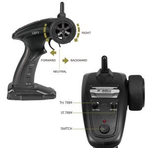 Xe điều khiển bán tải quân sự Fayee fy004 6wd US Military tỷ lệ 1:12 xe ô tô Rc có đèn led