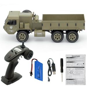Xe điều khiển bán tải quân sự Fayee fy004 6wd US Military tỷ lệ 1:12 xe ô tô Rc có đèn led