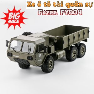 Xe điều khiển bán tải quân sự Fayee fy004 6wd US Military tỷ lệ 1:12 xe ô tô Rc có đèn led