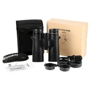 Ống nhòm 2 mắt Eyeskey 10X42ED siêu zoom chống nước, chống va đập đi săn ong, du lịch