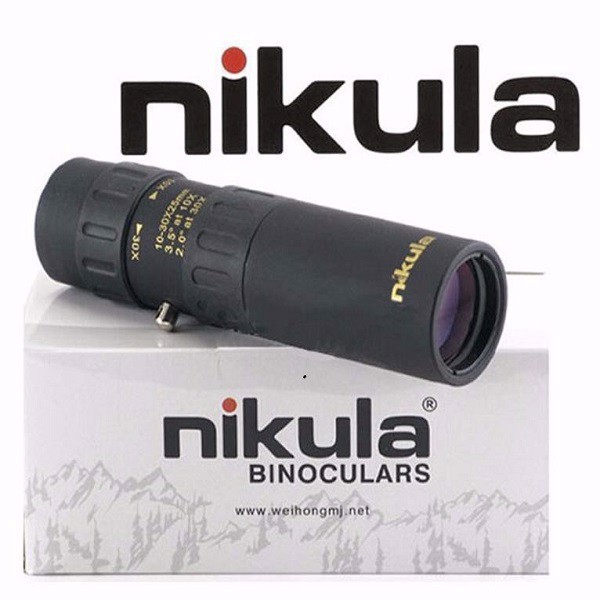 Ống nhòm Nikula 10-30x25 một mắt chuyên nghiệp, siêu zoom, nhỏ gọn dành cho đi du lịch, dã ngoại