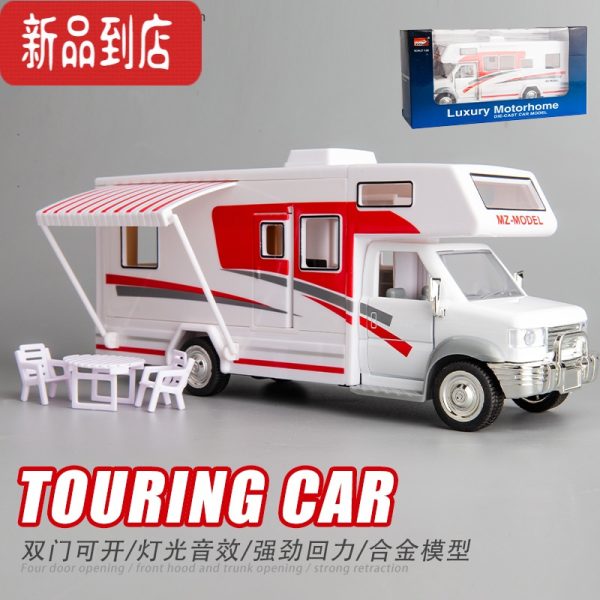 Mô hình tĩnh đồ chơi xe ô tô du lịch Motorhome RV Touring Car Camping ...