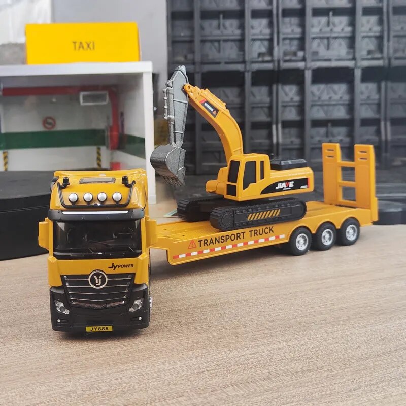 mo-hinh-xe-o-to-excavator-transport-truck-ty-le-150